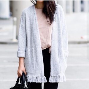 Madewell Boho fringe cardigan